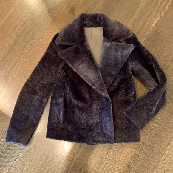 Theory shearling jacket leather lined. BRAND NEW